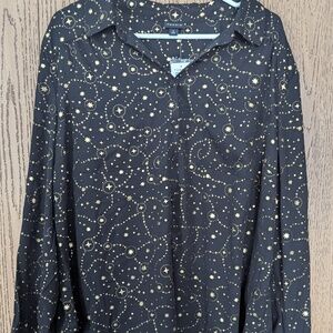 NEW - Torrid Galaxy Button Up Dress Shirt